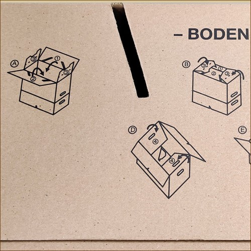 Umzugskartons S 450 x 350 x 345 mm zweiwellig Umzugskiste stabil und belastbar - Bild 5 von 6