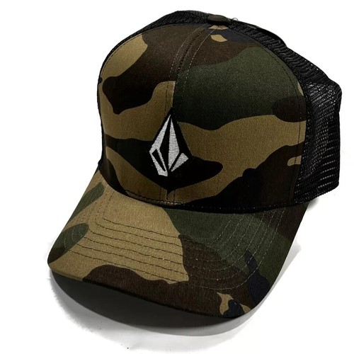 Volcom Hat Full Stone Cheese Snapback Cap Camoflage Camo Meshback Adjustable NEW - Picture 4 of 6