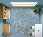 3D Tree White Flower 3310 Floor WallPaper Murals Wall Print Decal UK Zoe