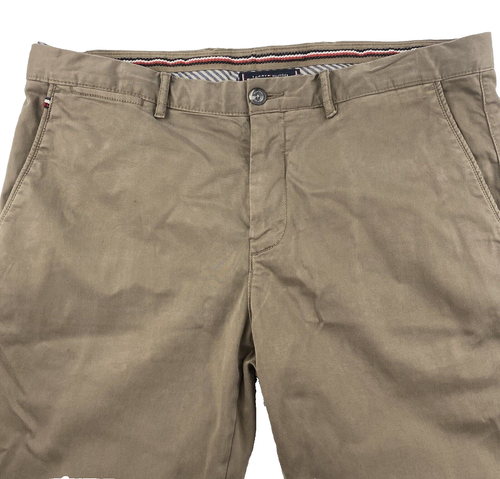 Tommy Hilfiger Mens Brown Regular Straight Leg Chino Pants W36 L32 - Bild 3 von 15