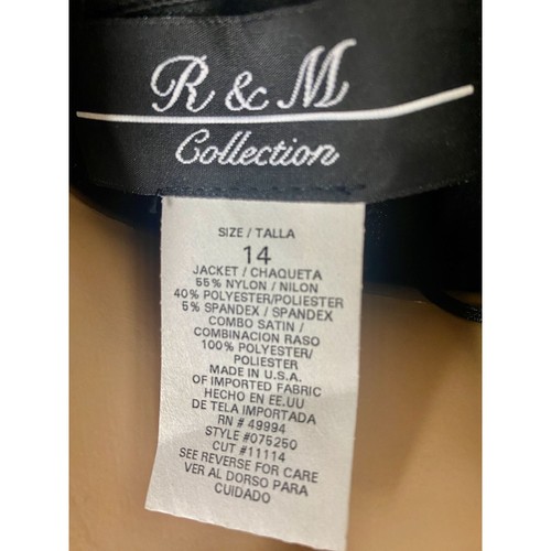 R & M Richards NEW tank shirt jacket lace sparkle sequin Size 14 - Picture 6 of 13