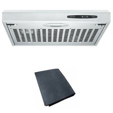 Cookology Visor Cooker Hood 50cm Extractor & Carbon Filters - S/Steel VISOR500SS