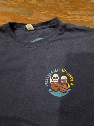 Camisa Less Than Jake XL Azul Marino Ska Punk Banda Y2k Pop Punk - Imagen 2 de 8