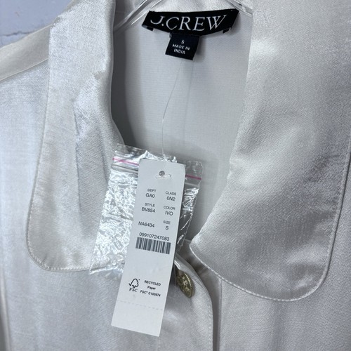 J. Crew Lady shirt-jacket in luster crepe - Picture 2 of 6