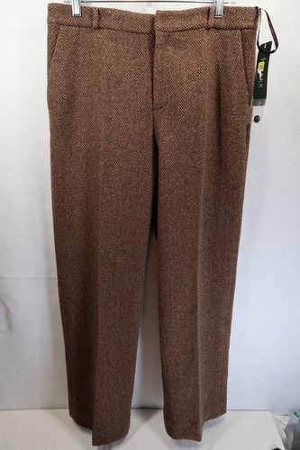 Abito donna nuovo Lauren Ralph Lauren misto lana pantalone marrone taglia 10 32X31 - Foto 8 di 13