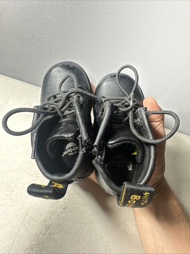 Dr Martens Black JY004 Toddler 6 Ankle Side Zip Boots 14601 Kids Casual Y2K - Afbeelding 7 van 9