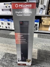 Pelonis 30in 1500-Watt Digital Tower Instant Ceramic Heater 2 setting Remote Con