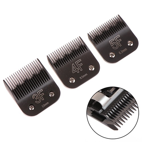 Black Detachable Pet Dog Grooming Clipper Stainless Steel Blades