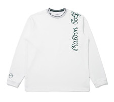 [Malbon Golf] Mockneck Mid Layer WHITE (MAN)