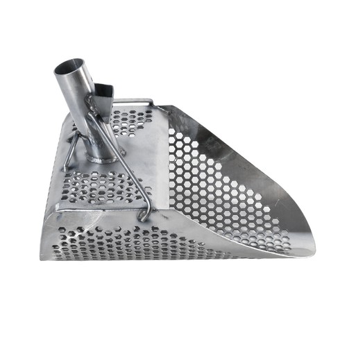 Detector de metales de acero inoxidable Dune Kraken 11"" x 8"" cuchara de arena con 2 orificios de montaje - Imagen 4 de 5