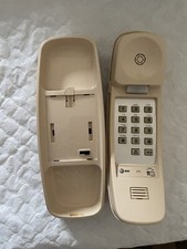 Vintage AT T Trimline Push Button Telephone Wall Desktop Beige Cream  