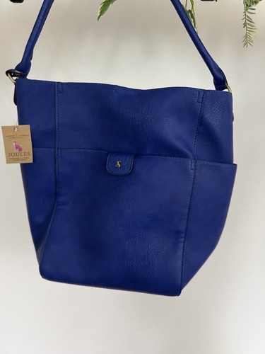 JOULES Whitworth Bucket Bag Blue Womens Handbag Faux Leather NEW FREEPOST OG98 - Picture 5 of 9