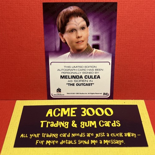 Star Trek TNG Archives & Inscriptions MELINDA CULEA Soren Autograph Card A49 - Picture 2 of 2