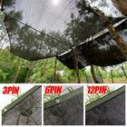 3/6/12Pin Black Anti-UV Sunshade Net Plants Shading Garden Outdoor Sun Shelter