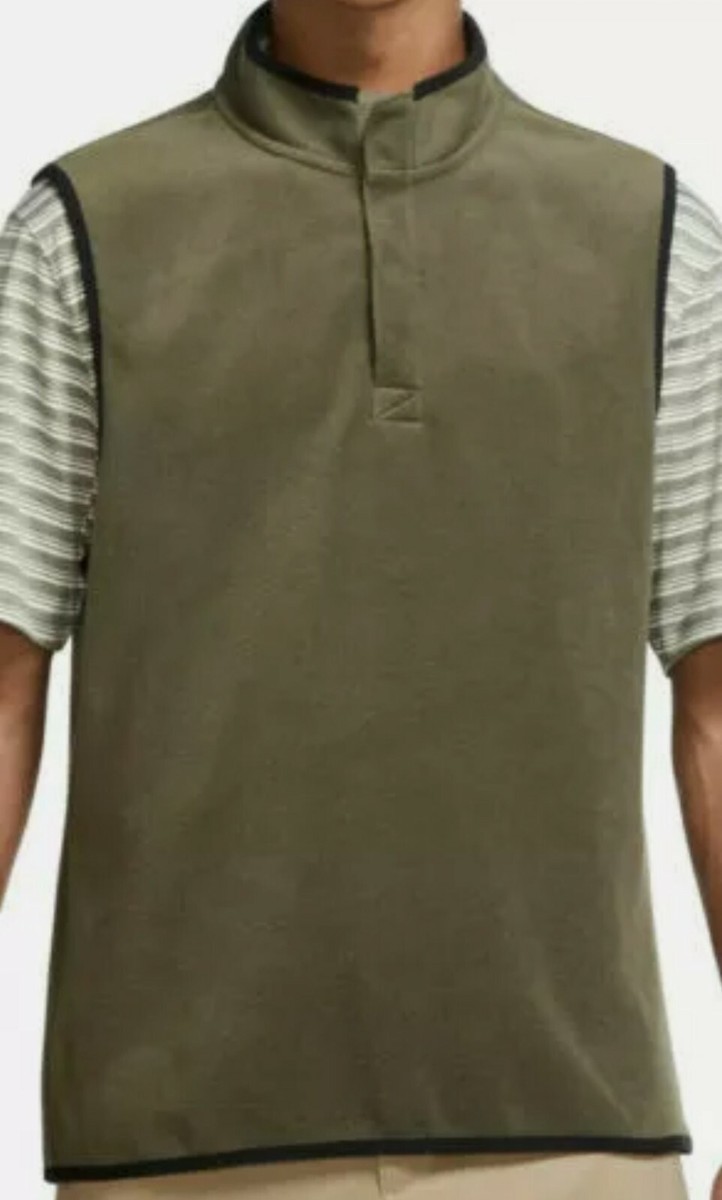Nike Therma Victory 1/4 Zip Olive Green Fleece Golf Vest Nike Therma Victory 1/4 Zip Olive Green Fleece Golf Vest