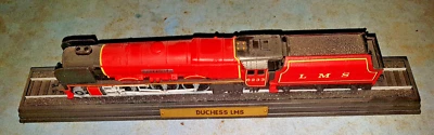 locomotive de collection fixée sur socle pour déco ancien loco duchess lms - Photo 1/2