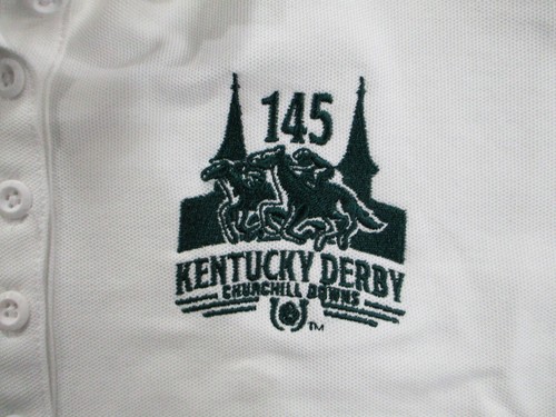 Kentucky Derby 145 camicia donna grande bianca manica corta polo cotone bottoni nuova - Foto 2 di 11