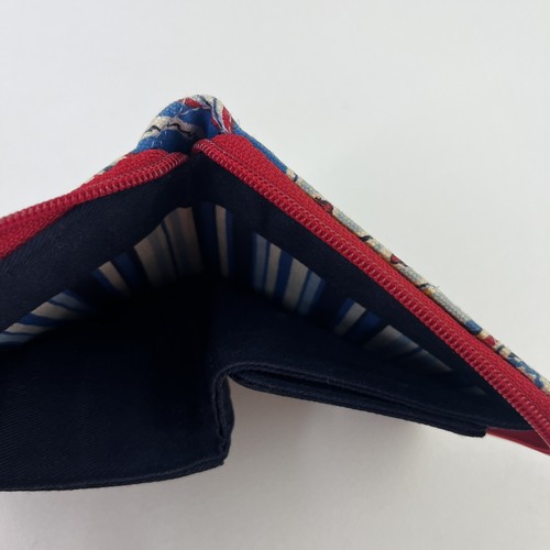 Vera Bradley Nautical Wallet Seaside Pattern Red White and Blue Tri Fold - Picture 5 of 6