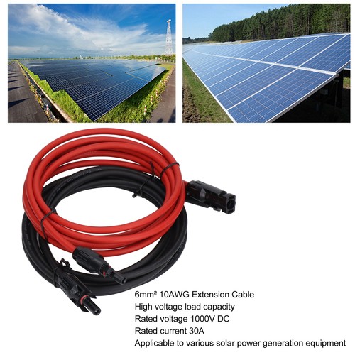 2Pcs Solar Panel Extension Cable 10AWG 6mm² Solar Extension Cable Rated Voltage - Picture 17 of 24