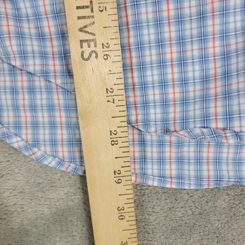 Vineyard Vines Slim Fit Tucker Shirt Mens S Plaid Cotton Long Sleeve Blue Pink - Picture 5 of 7