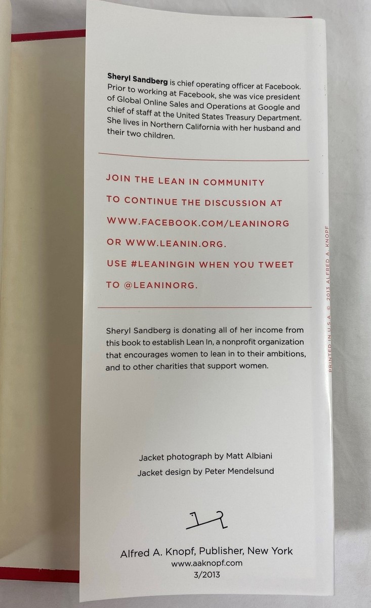 Lean In : Women, Work, and the Will to Lead by Sheryl Lean In : Women, Work, and the Will to Lead by Sheryl