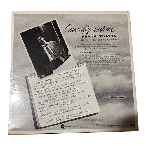 Frank Sinatra Come Fly With Me Sealed Vinyl LP 1975 Capitol SM-920 - Picture 2 of 2