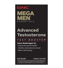 BRAND NEW GNC Mega Men Advanced Testosterone Booster, 120 Capsules