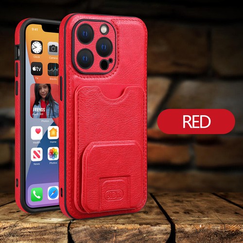Stoßfeste Schutzhülle Luxus Leder Case für iPhone 15 14 13 12 Pro Max Cover - Bild 4 von 14