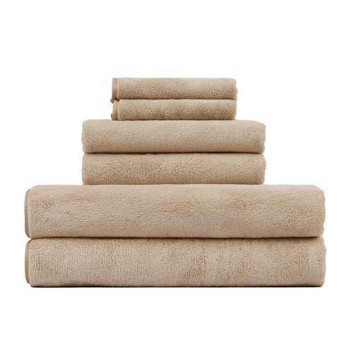 6 Pack Bath Towels Oversize Soft Extra Absorbent Towel Sets Hand Wash Towels - Picture 36 of 40