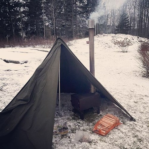 POLISH ARMY NOS MILITARY LAAVU TENT 2 PERSON 2x PONCHO SHELTER TIPI HALF SIZE 2 - Picture 4 of 4