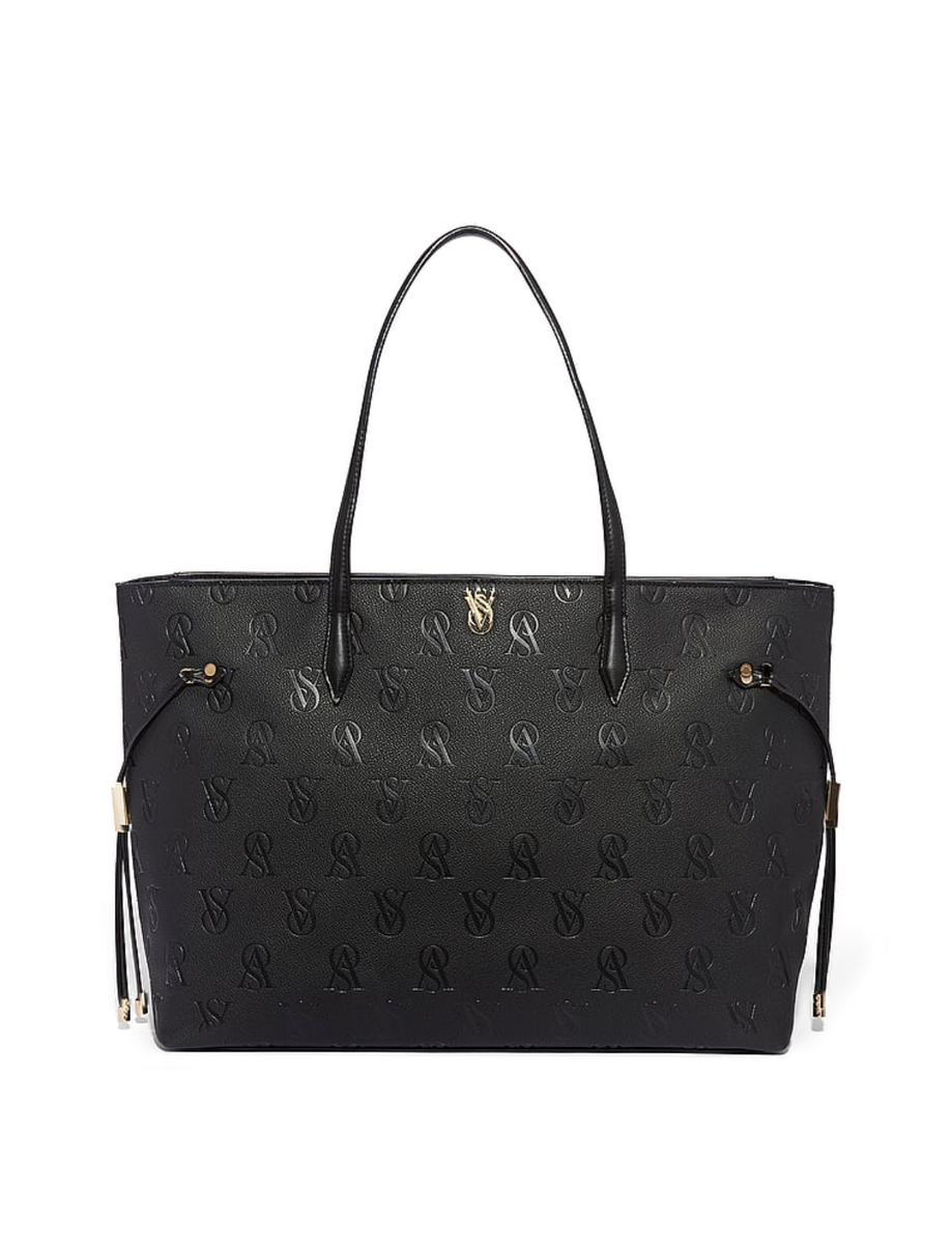☆Victoria's secret 大人気シンプルブラックトートバッグ☆ VICTORIA'S SECRET The Victoria Carry-All Large Tote Bag