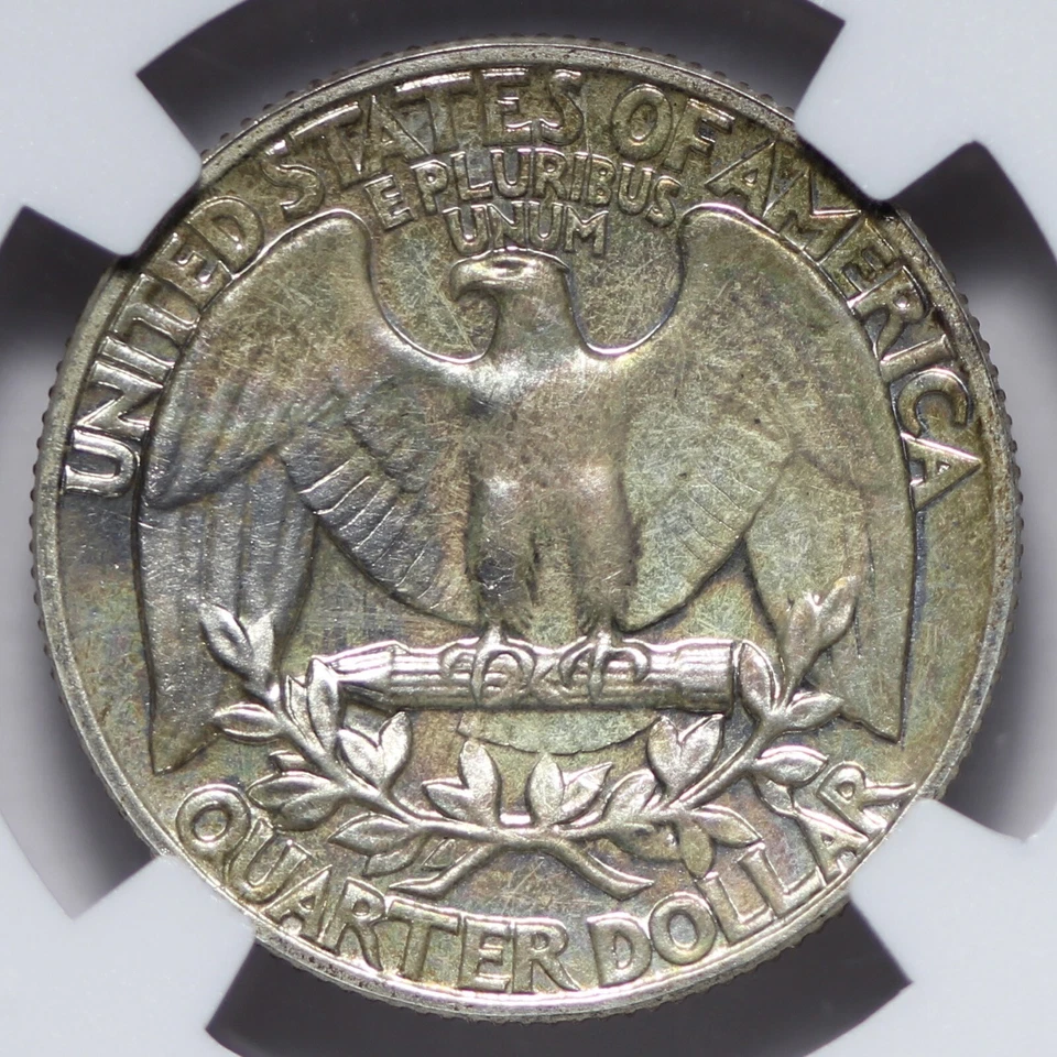 PRUEBA 1942 Washington Quarter NGC PF64 PR64 tonificado SFM Foto 3 de 3