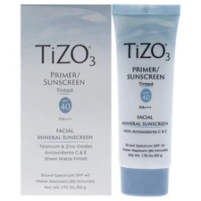 2 Pack Tizo3 Facial Primer Tinted SPF 40 by Tizo for Unisex - 1.75 oz Sunscreen