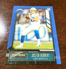 2020 Panini Playbook JUSTIN HERBERT Rookie RC #103 Los Angeles Chargers "ROY"