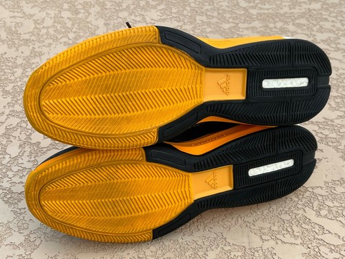 ASU TEAM ISSUED ADIDAS CRAZYLIGHT BOOST P YELLOW BLACK BASKETBALL SHOES-SZ 16 - Picture 9 of 10