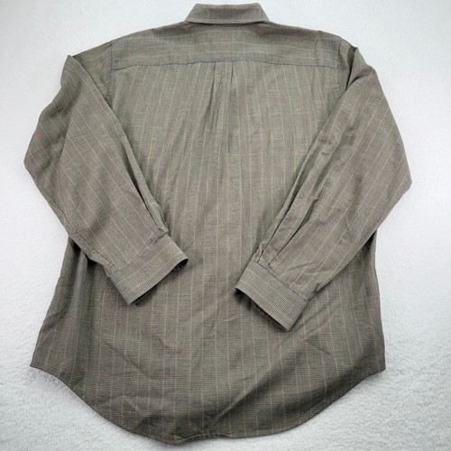 Vintage Lands End Viyella Hemd Herren Large 16-16,5 Hahnentritt Karo Baumwolle Wolle - Bild 7 von 8