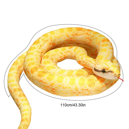 Large Simulated Snake Plush Stuffed Animal Doll Soft Toy Kids Children Gifts - Picture 8 of 16
