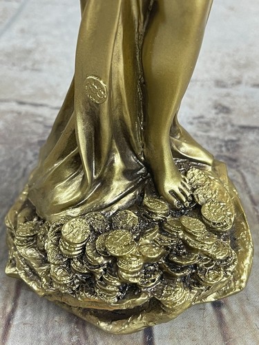 Goddess Sculpture Ancient Greek Roman Mythology Faux Bronze Statue Sale - Picture 5 of 6