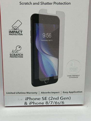 ZAGG INVISIBLE SHIELD HYBRID GLASS PROTECTION FOR IPHONE SE (2nd Gen) 8/7/6s/6 - Picture 4 of 4