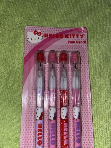 Matita meccanica Sanrio Hello Kitty rara 4pk nuova forniture ufficio scuola 2009 - Foto 2 di 5