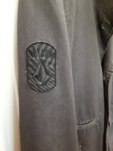Cappotto Volcom Scout Uomo Taglia L Grigio Fortis Explorator Foderato Tasche Militari - Foto 4 di 9