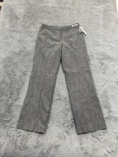 NWT Vintage Pendleton Madison Pants Womens 8 Gray Wool Blend Straight Dress Work