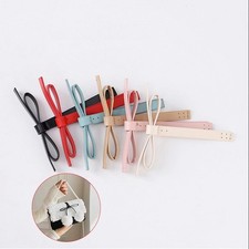 Personality Cute Bow Ribbon Pendant Keychains Hand-woven Colorful Bag Decorative