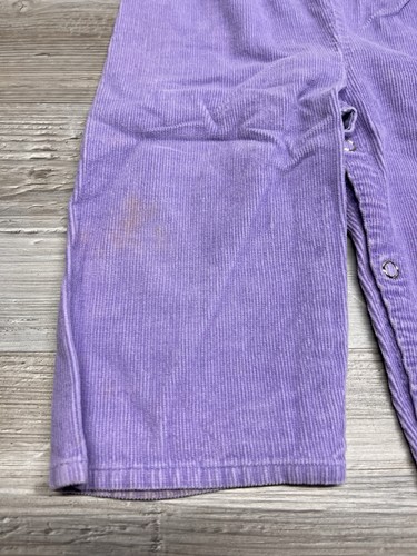 Vintage 80s 90s Purple Infant Corduroy Overalls JC Penney Toddler Time 12-18 Mo - Picture 3 of 9