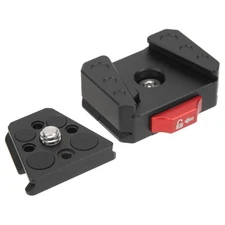 V Lock Quick Release Plate Mini V Lock Mount Baseplate with 38mm Dovetail Slo...
