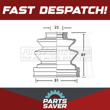 CV Joint Boot fits HYUNDAI SANTA FE Mk1, Mk2 Front Inner 2.4 2.7 2.0D 01 to 09