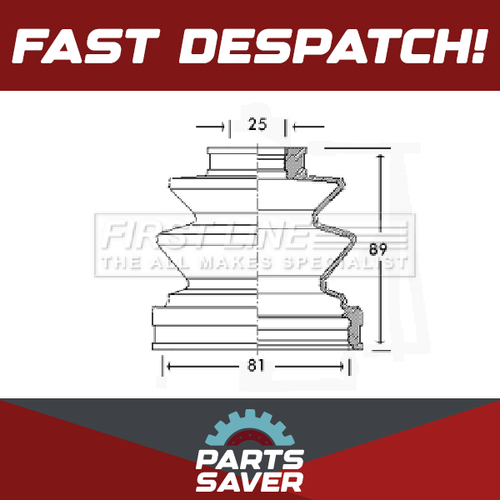 CV Joint Boot fits HYUNDAI SANTA FE Mk1, Mk2 Front Inner 2.4 2.7 2.0D 01 to 09 - Picture 1 of 6
