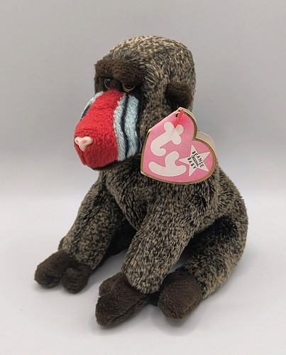 Retired Rare Vintage Handmade ty Beanie Baby "Cheeks" The Pavoon From 1999 - Bild 2 von 16