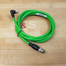 Turck RSSD WRJ45ES 420-2M Network Hybrid, 4 Pin Male/Right Angle Ethernet, 2M