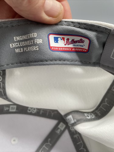 Berretto da baseball Seattle Mariners MLB Authentic Era 59 tutto bianco - Poly BELLO raro - Foto 13 di 20